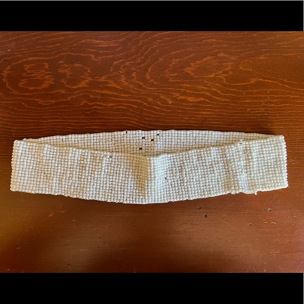 Vintage Shell Bead Stretch Belt